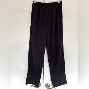 Nike Dri-Fit Track Pants EUC Black Activewear Athletic Tracksuit 100% Polyester